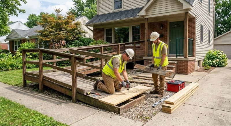 Wood Ramp Repair in Overland Park, KS